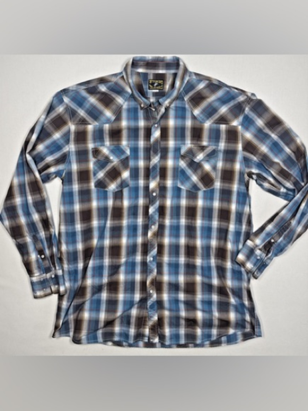 Cody James Pearl Snap Regular Fit Western Cowboy Plaid Collared Size 3X